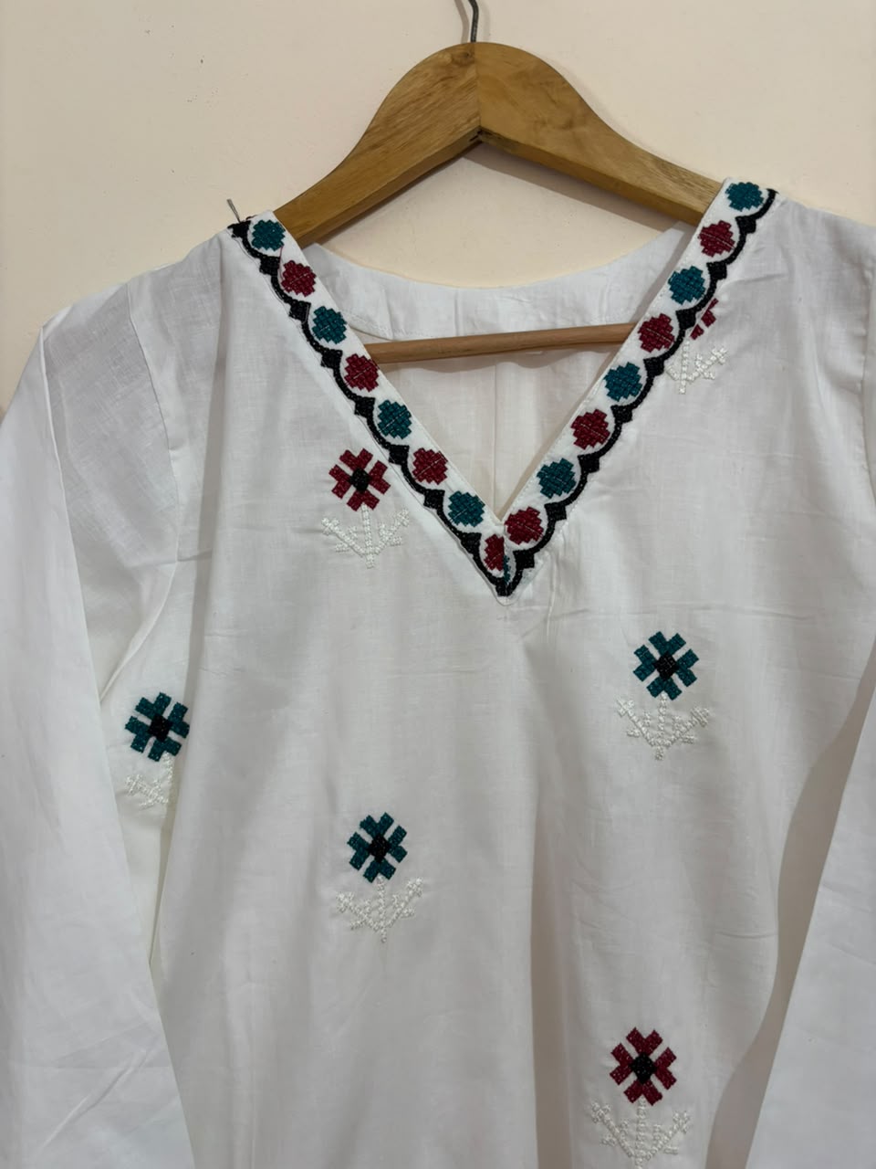 White Embroidered 2pc