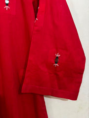 Red Hand Embroidered 2pc