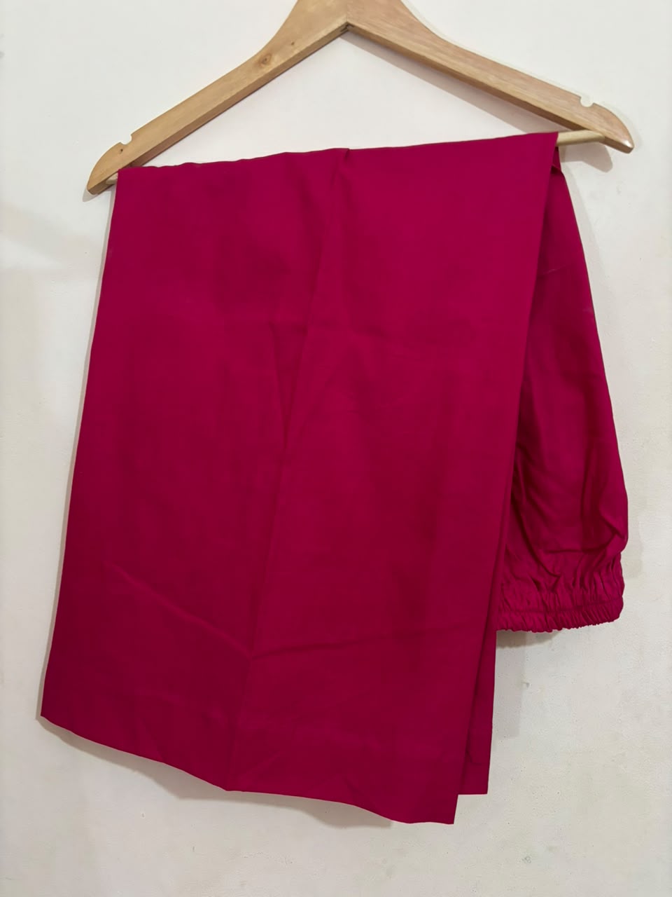 Pink Solid With Plazo