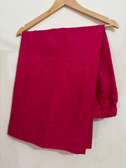 Pink Solid With Plazo