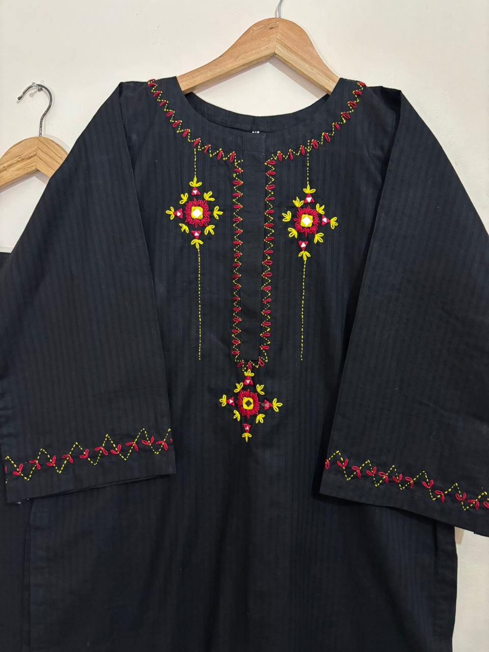 2pc Cotton Lawn Hand Embroidery Dress