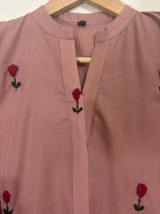 Tea Pink 2pc Embroidered
