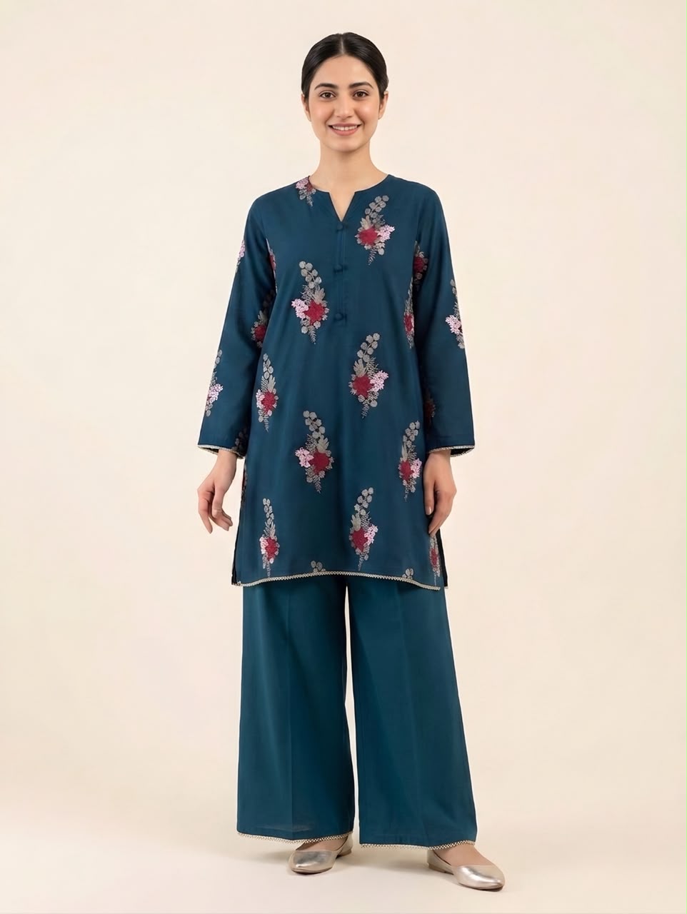 2pc Zinc Embroidered Farshi Set - Most Demanding